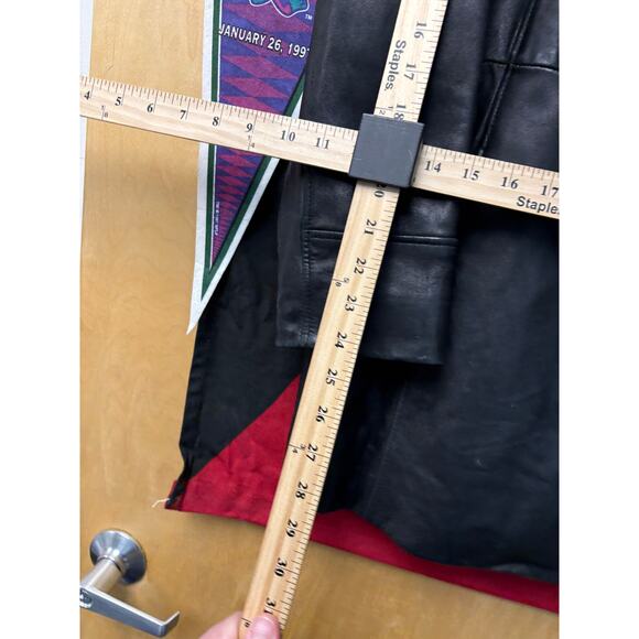 111 State Genuine Leather Biker Jacket Womens XL Black Motorcycle Grunge Goth - Picture 5 of 7